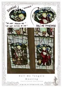 Noli Me Tangere Meaning Church Stained Glass Windows for Bible Verse John 20:17 Pilgrim on HolyGround