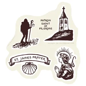 St James Prayers for Pilgrimage, Printables to Pray on the Pilgrims Way, My Stickers with Prayers and Blessings to tuck into your Bible Study for Women Journal