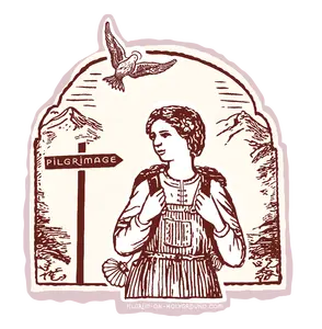 Online Bible Study for women on pilgrimage, visual travel journaling on the road, resources, biblical clip art, 