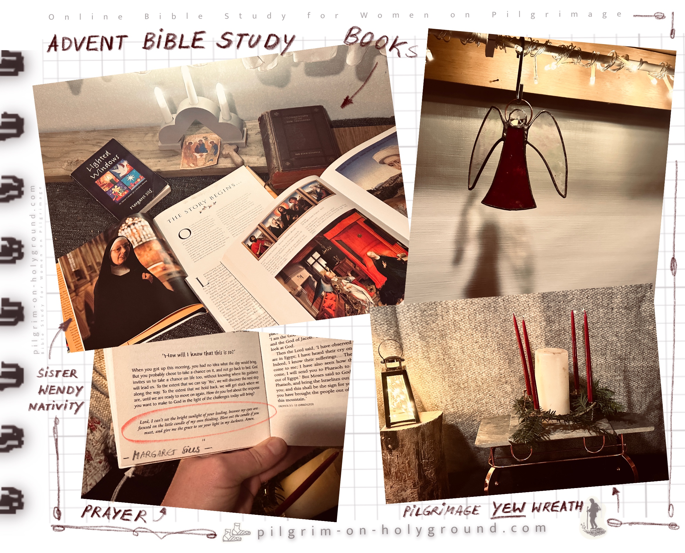 On my Advent Bible Study Book Shelf in 2025
Sister Wendy on the Nativity in Art
Christian Art in the Louvre, Paris , France
Lighted Window with Margaret Silf On my Advent Bible Study Book Shelf in 2025
Sister Wendy on the Nativity in Art
Christian Art in the Louvre, Paris , France ( coffee table book of large christian image reproductions including the nativity
Lighted Windows - and Ignatian discernment take on the advent season with Margaret Silf