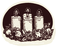 Advent Candles Bible Study Clip Art Back and White at Pilgrim on HolyGround 