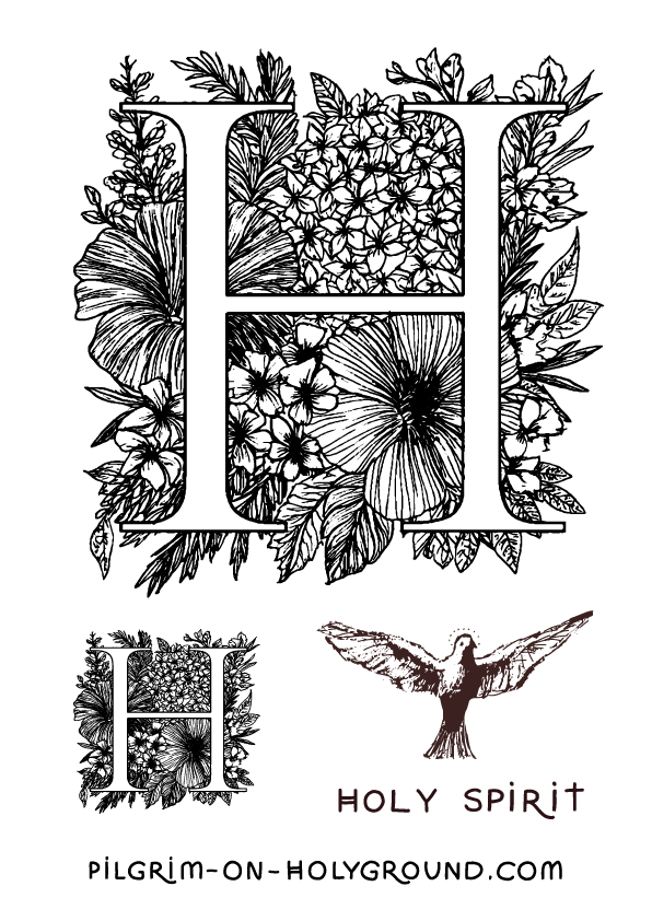 Art Of the Holy Spirit Bible Coloring Page Printable for Bible Study at Pilgrim on HolyGround