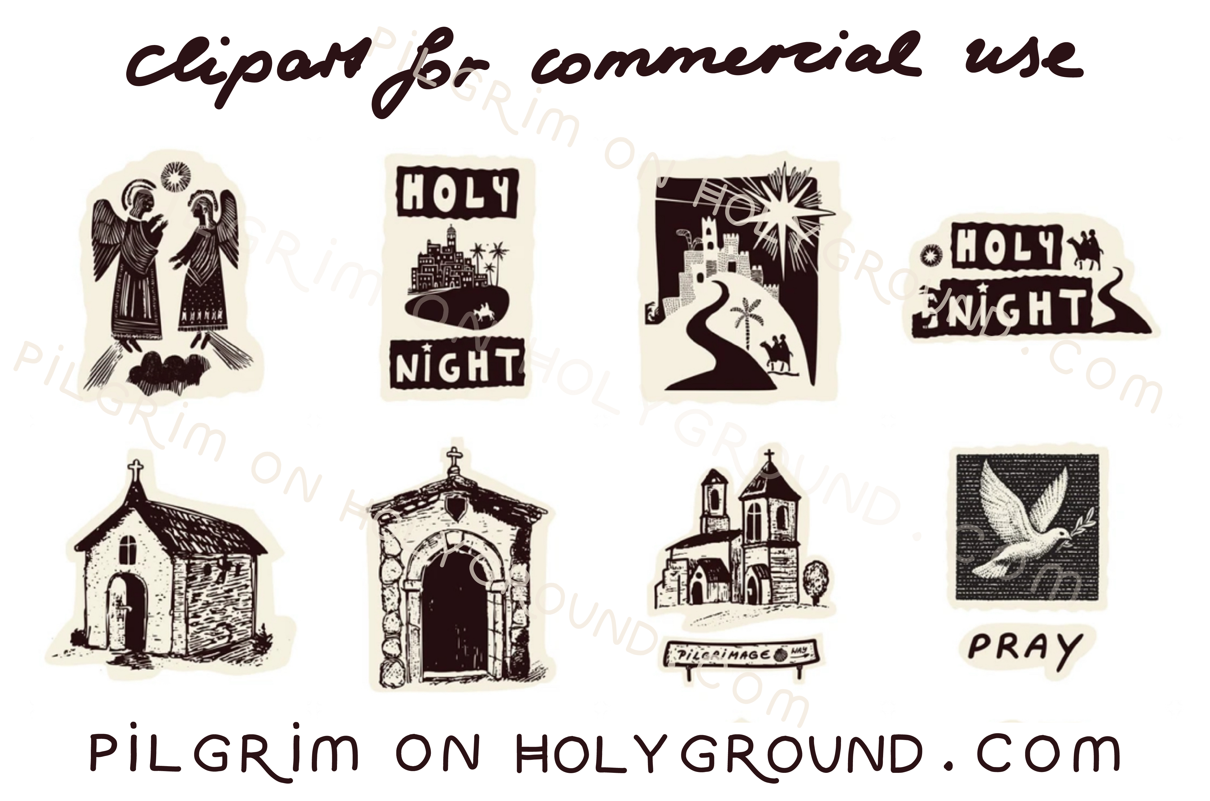 Bible Study Clip Art Christmas available for Commercial use and Fundraising for Church, Retreat, Bible Study Guide Makers 