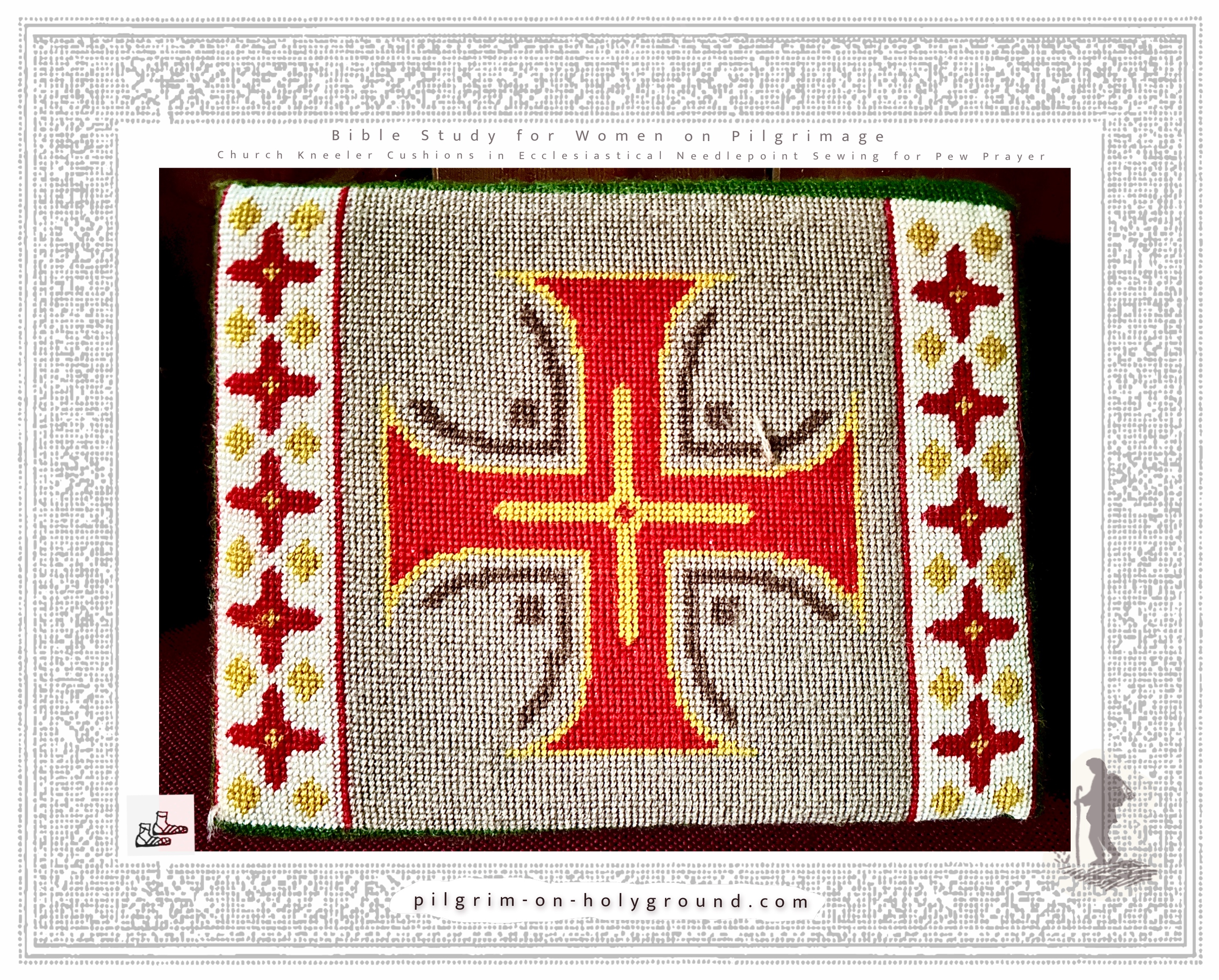 Church-kneeler-cushions-Biblical-symbols-cross-Christian