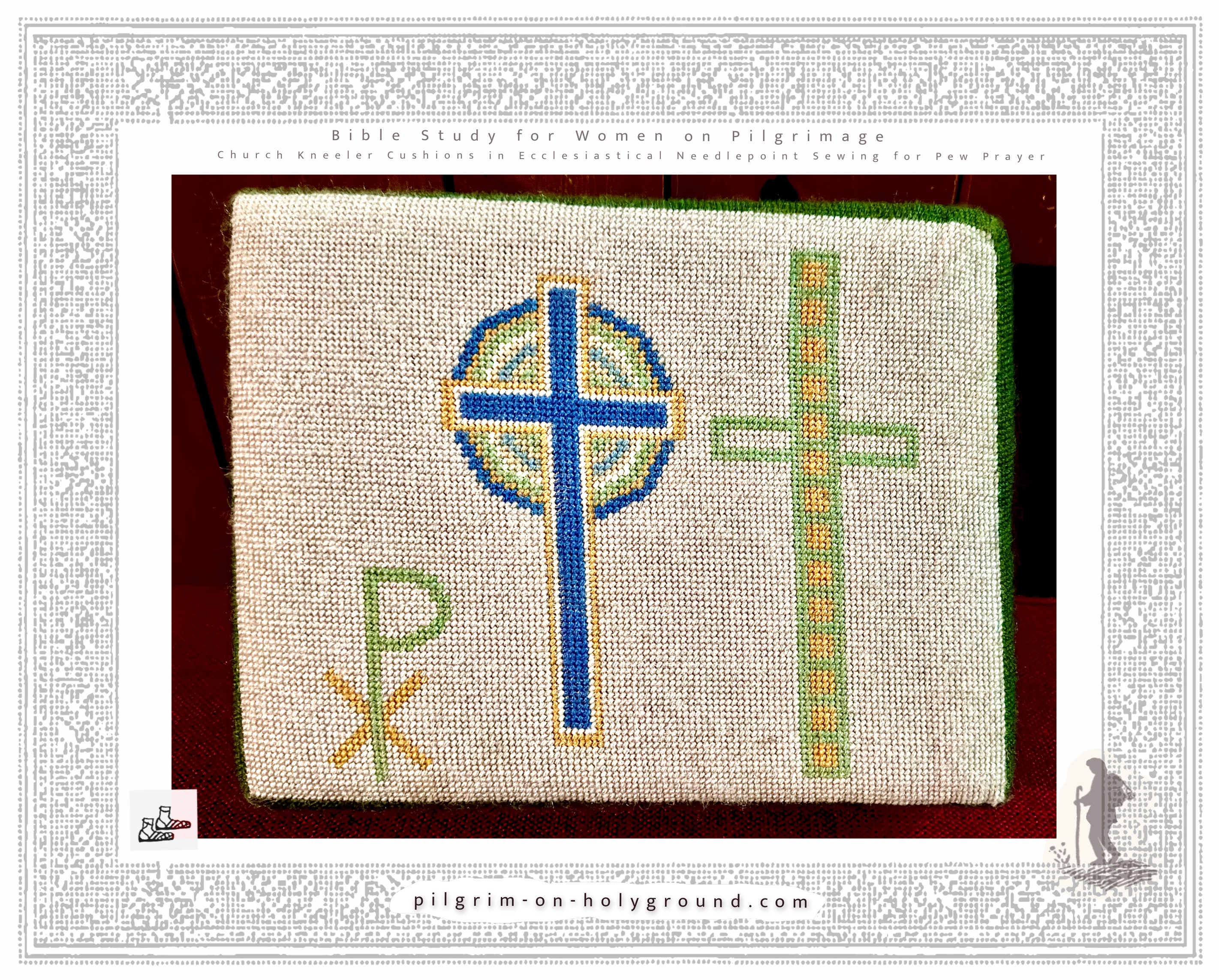 Church-kneeler-cushions-Biblical-symbols-cross-Christian