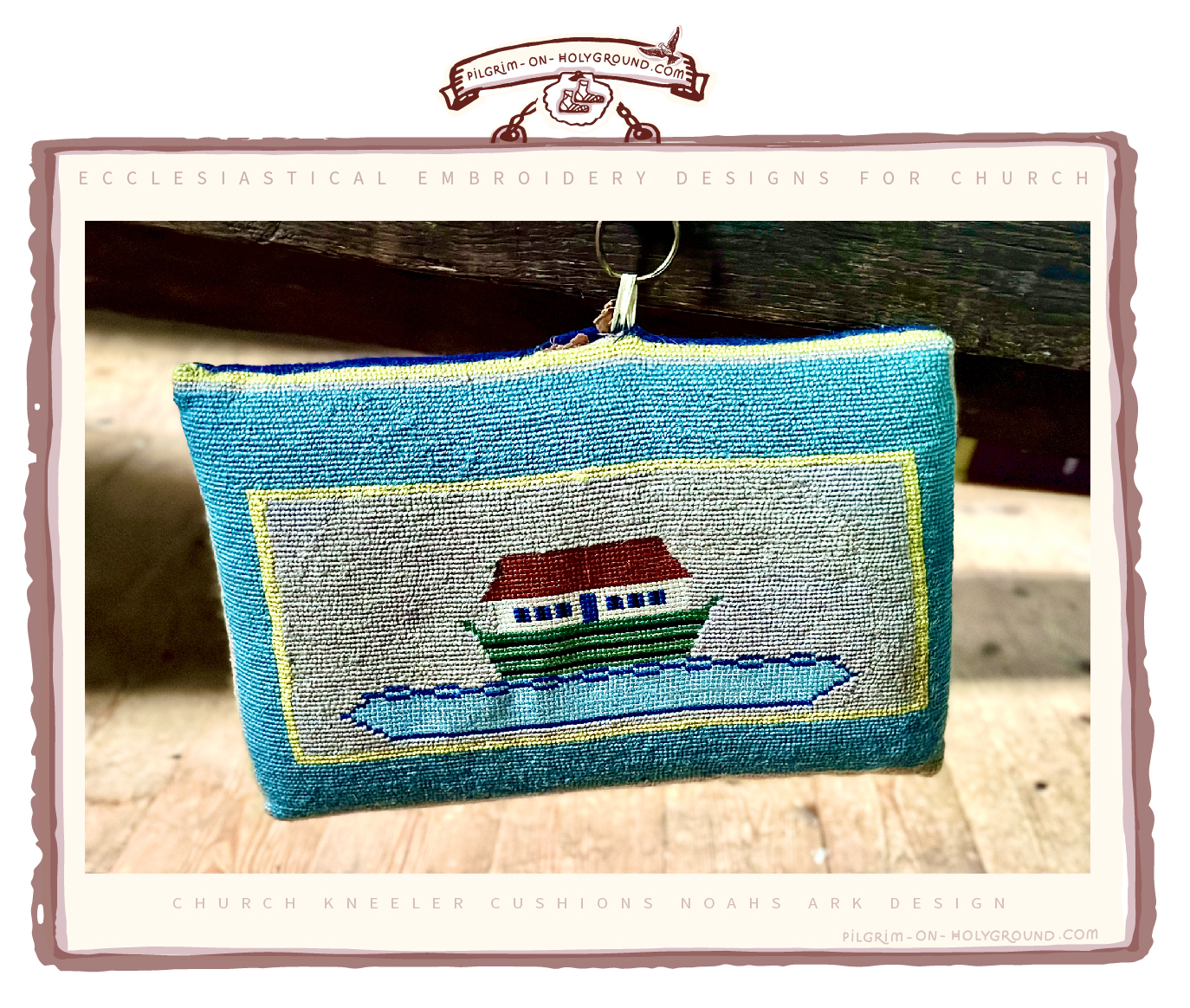 Church Kneeler Chushion Noahs Ark Hassock Design, Needlepoint and Tapestry discovered on my Parish Pilgrimage with Pics Church Kneeler Chushion Noahs Ark Hassock Design, Needlepoint and Tapestry discovered on my Parish Pilgrimage with Pics