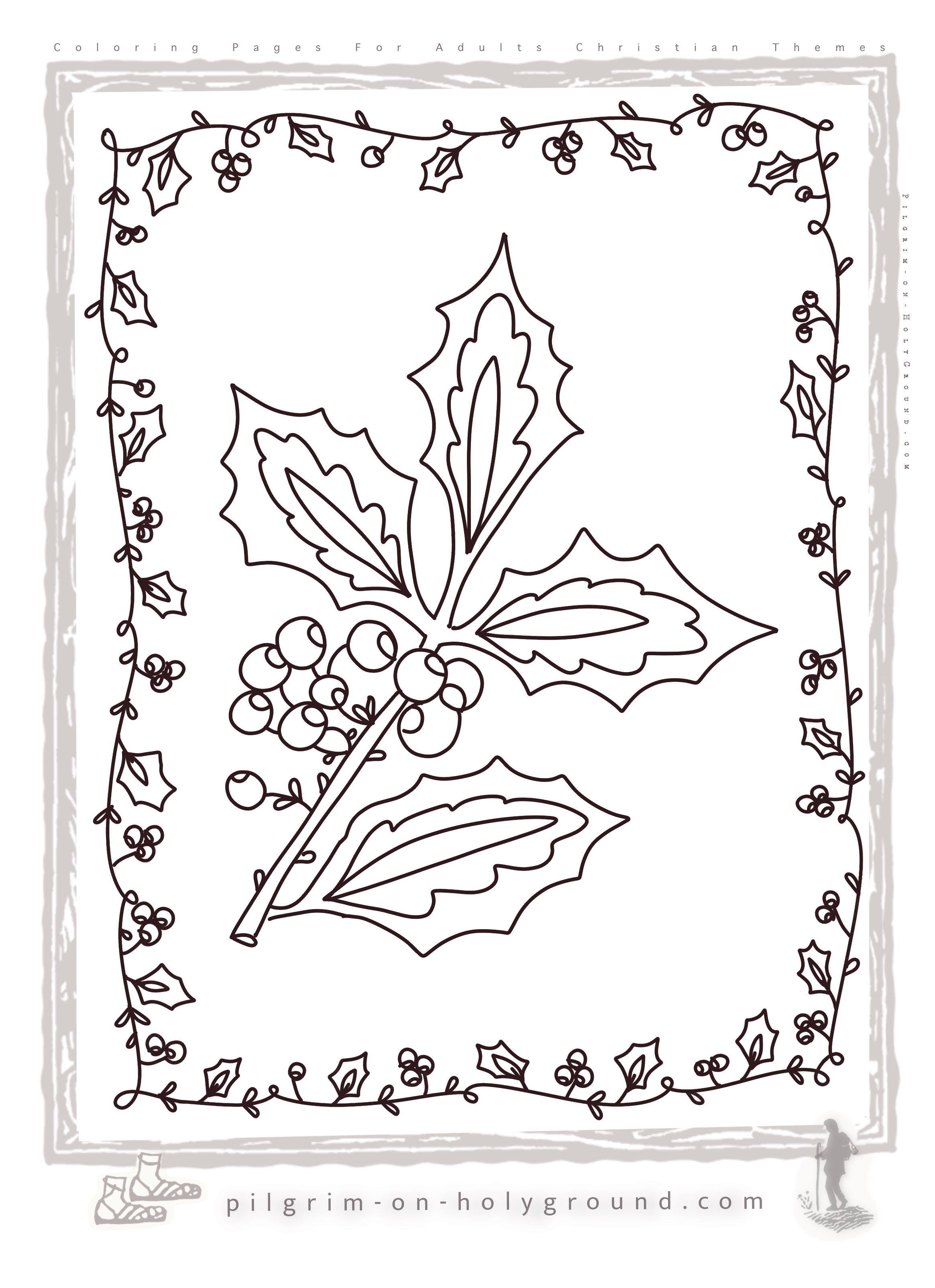 easy Christmas coloring Pages with a simple holly leave and space to add your own christmas blessing or pray word to color in easy Christmas coloring Pages with a simple holly leave and space to add your own christmas blessing or pray word to color in