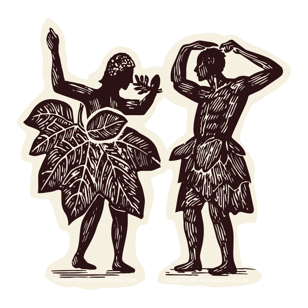 Adam and Eve Fig Leve in Gardn of Eden Clip art fig in the Bible at Pilgrim on HolyGround 