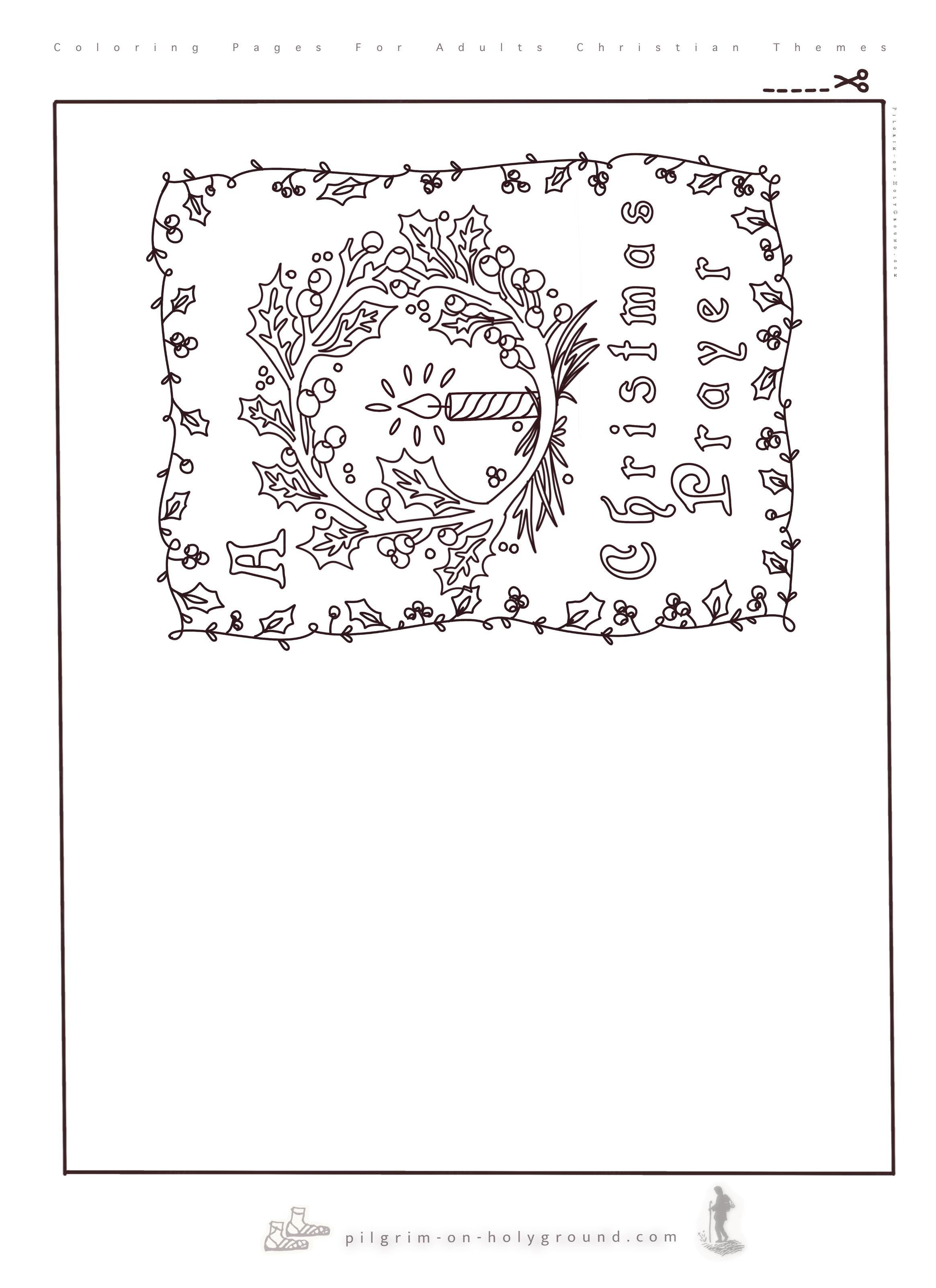 Printable free Christian Christmas Coloring Pages with a Holy saint , perhaps mary looking over a little country church, hands folded in prayer to extend a christmas blessing to color in Printable free Christian Christmas Coloring Pages with a Holy saint , perhaps mary looking over a little country church, hands folded in prayer to extend a christmas blessing to color in