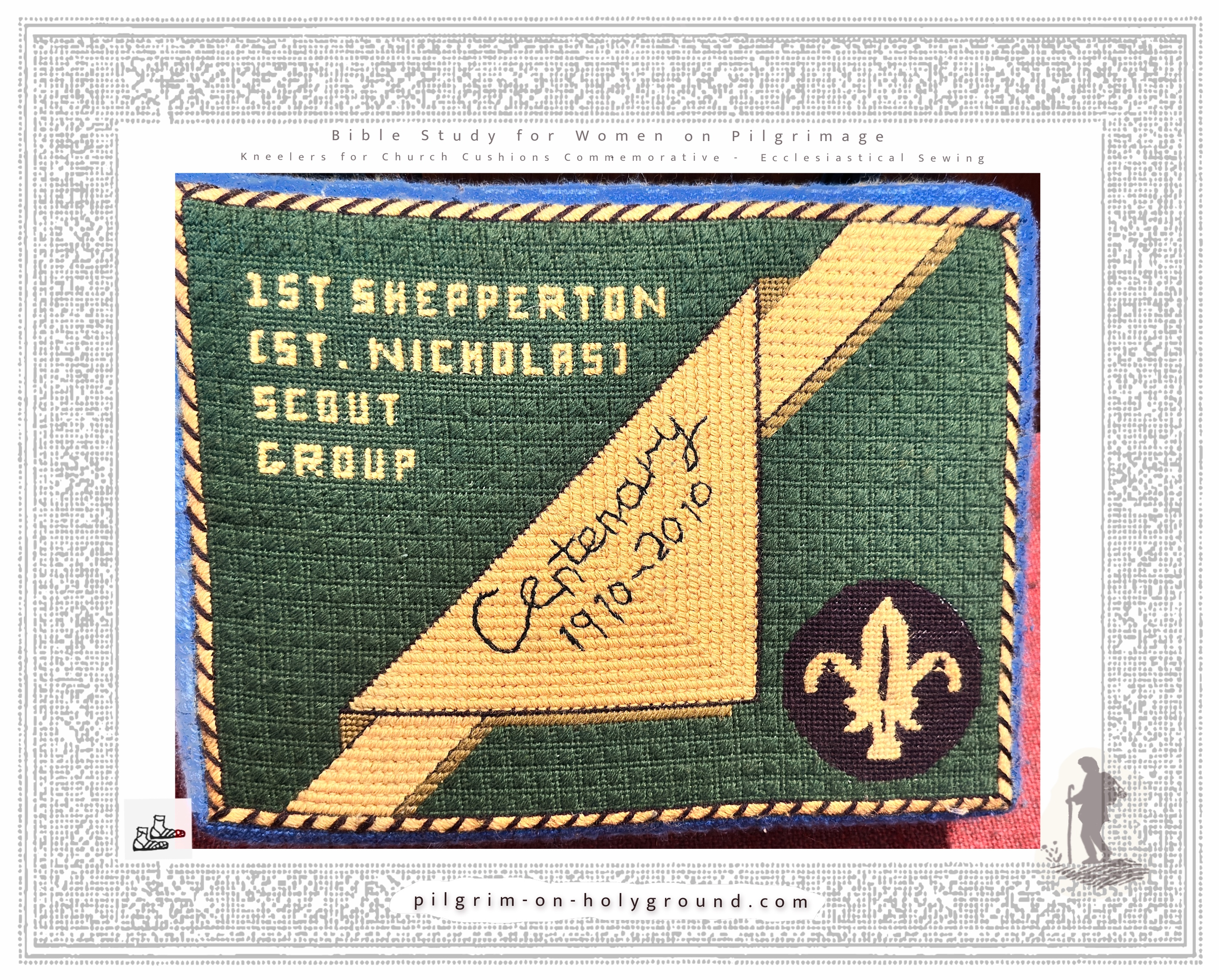 Kneelers for Church commemorative at Pilgrim on HolyGround Kneelers for Church commemorative at Pilgrim on HolyGround