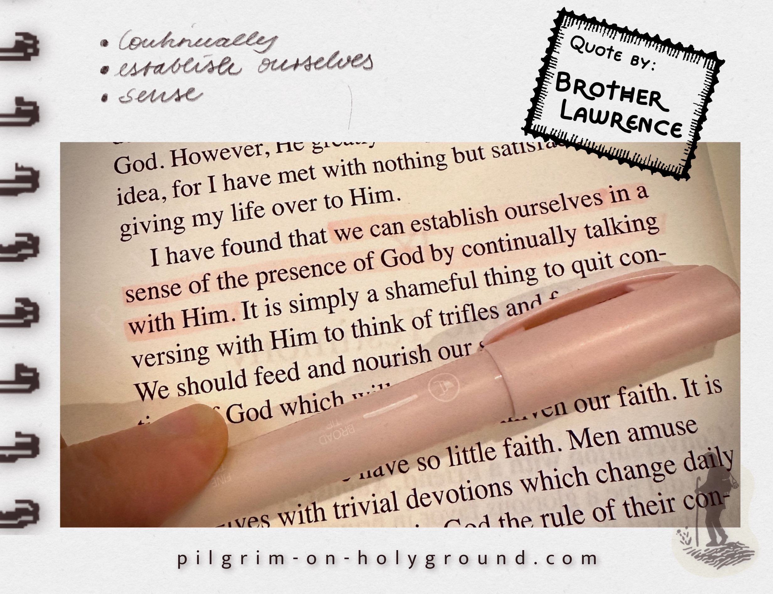 Online Bible Study for Women Practice the Presence of God Brother Lawrence Quote, How to study the Bible with Journaling Online Bible Study for Women Practice the Presence of God Brother Lawrence Quote, How to study the Bible with Journaling