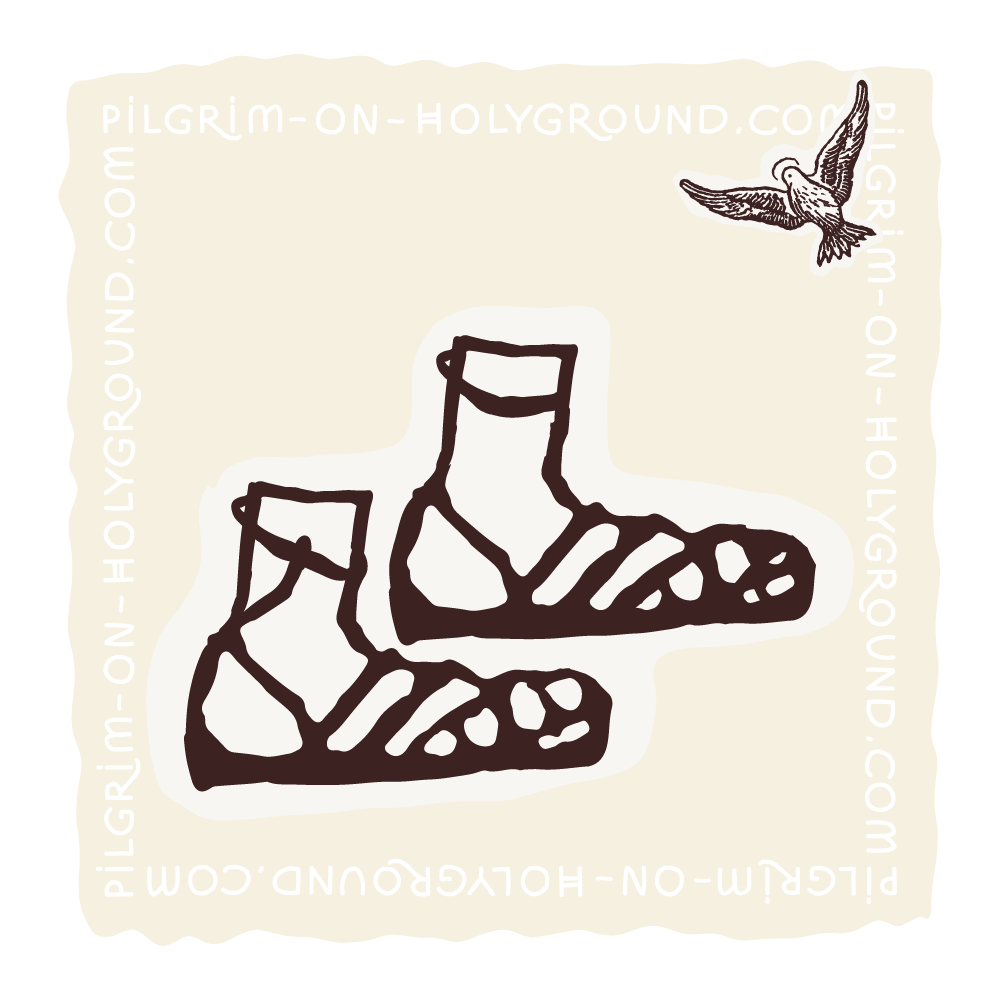 Pilgrim on HolyGround Online Bible Study for Women on Pilgrimage Sandals 