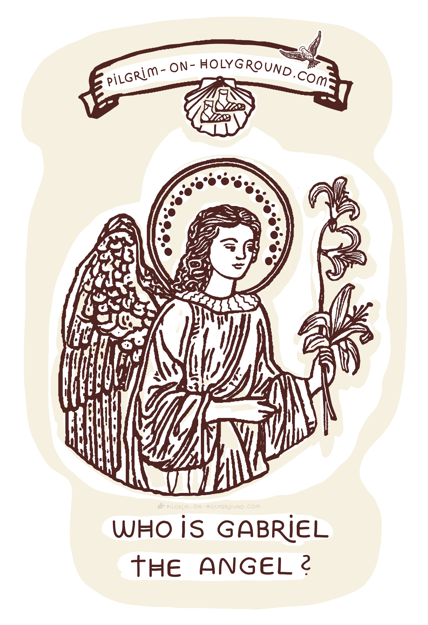 Who is Gabriel the Angel ? He appears and visited Mary, speaks in Scripture, My Bible study with Angel Gabriel visited Mary in the Bible, annunciation pictures at Pilgrim on HolyGround