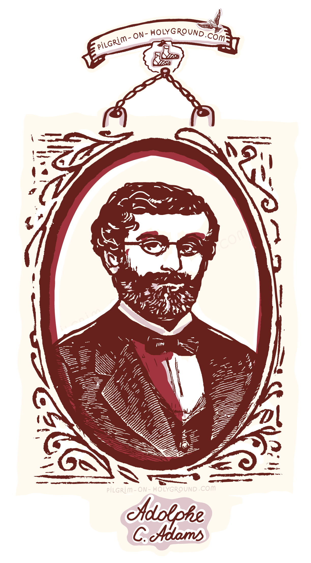 Who wrote oh holy night original song ? Lyrics, words, Portrait of Composer Adolphe Adams , Placide Cappeau, John Sullivan Dwight pictures, Free to print Christmas Sheet original