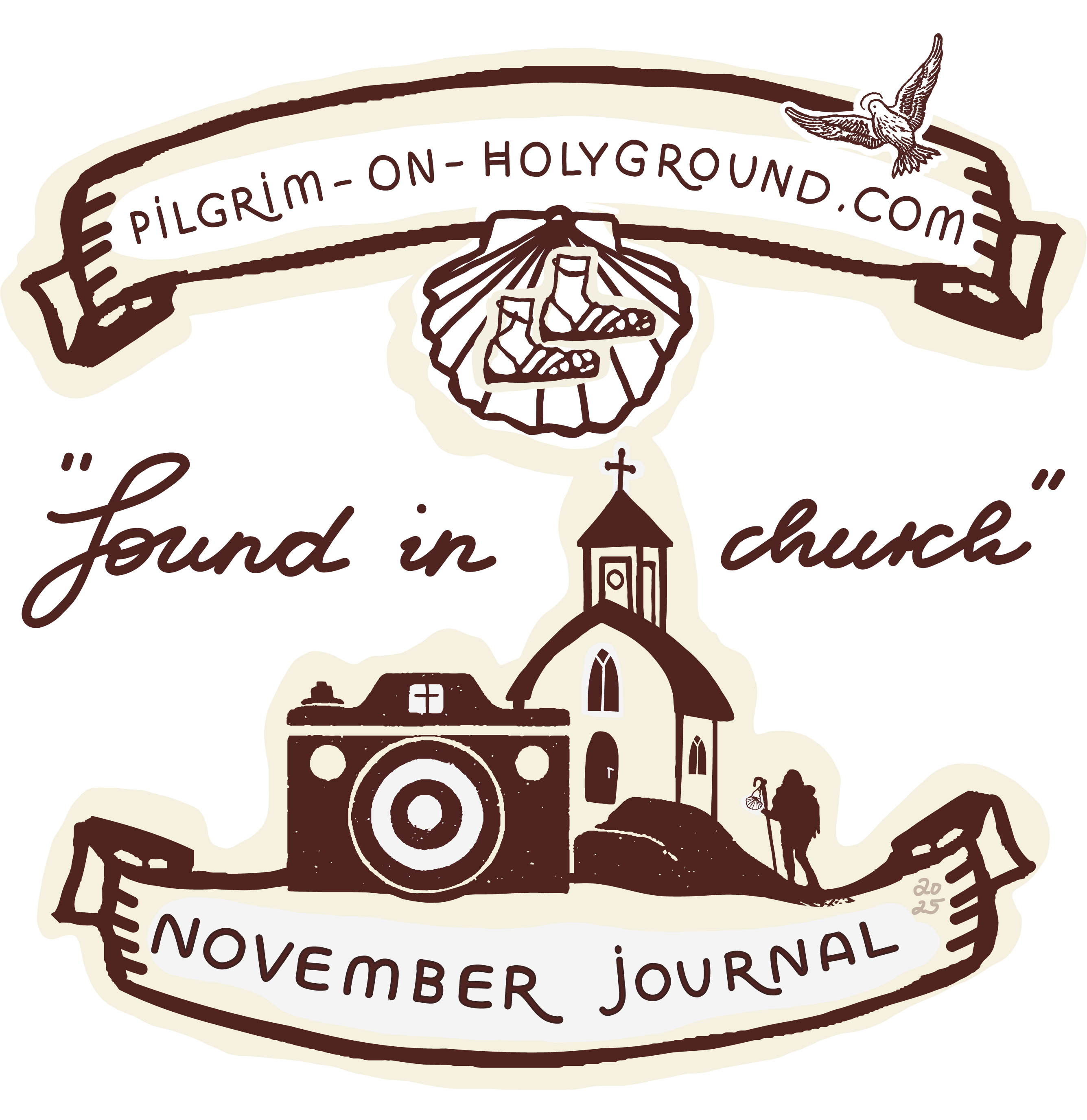 Travel Journal Diary Found in Church on Pilgrimage at ✞  pilgrim on HolyGround, highlights and bible study journal from my journeys
